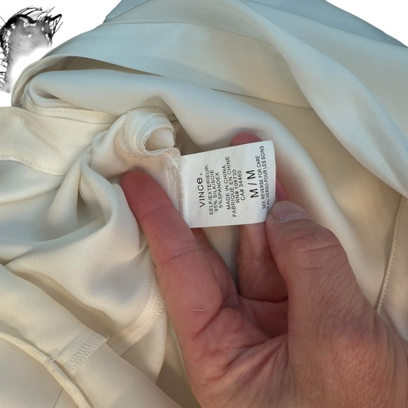 Vince White Silk  Sleeveless Tank Top - Picture 8 of 8